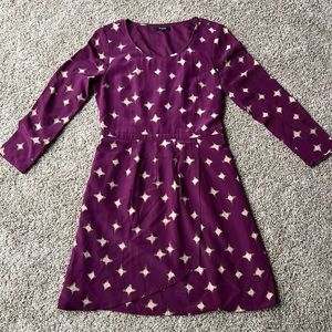 Madewell silk long sleeve dress